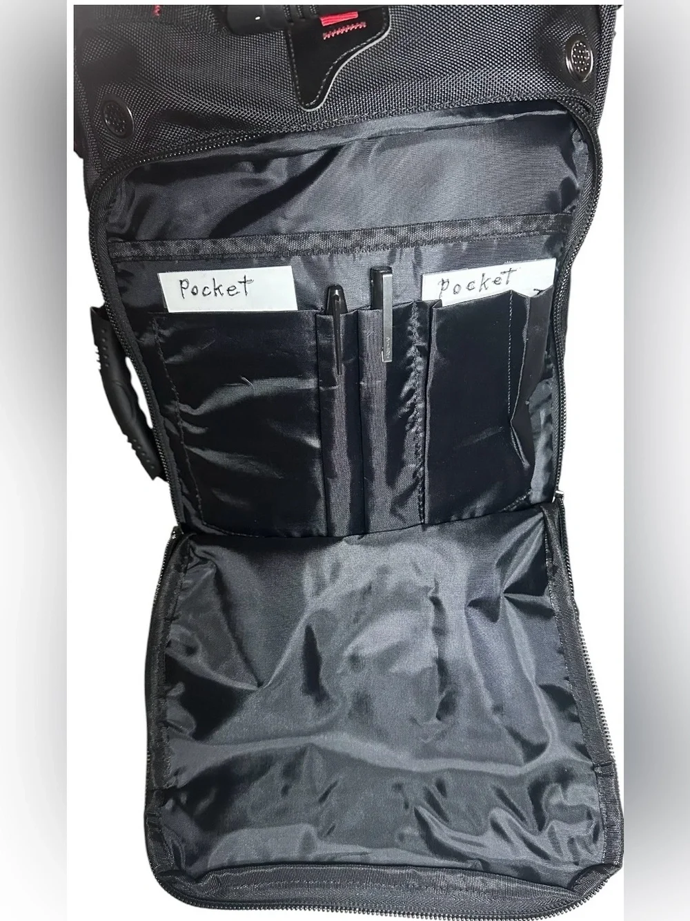 KALA Design Men's Black Backpack - Durable Travel & Commuter Bag. 20”x12”x7”.